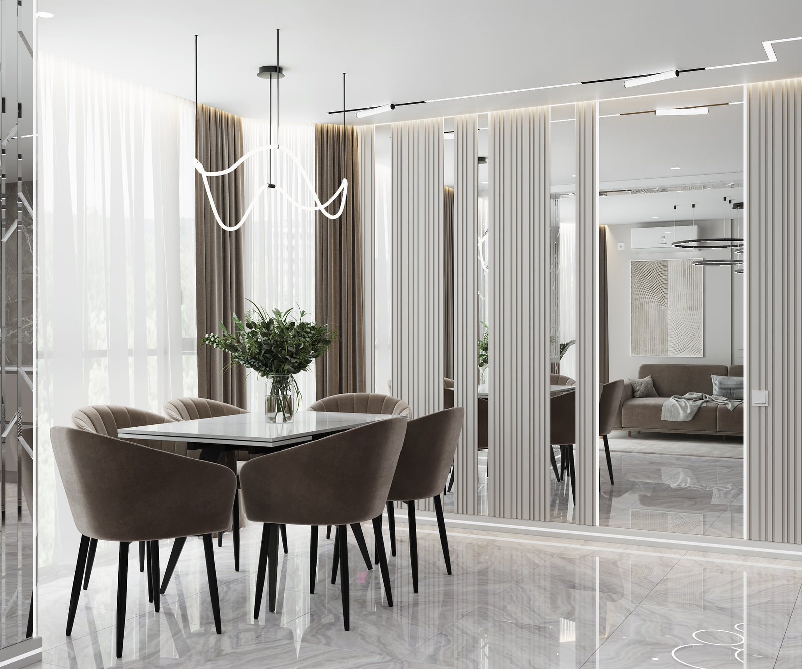 Дизайн квартиры сложной планировки