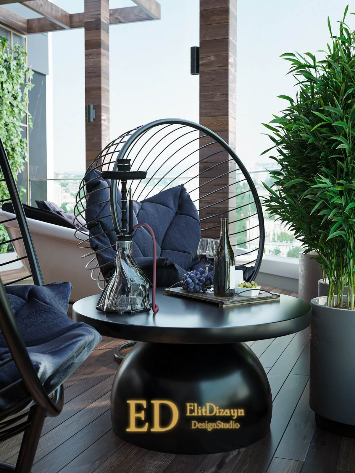 Пентхаус с террасами - 246м
