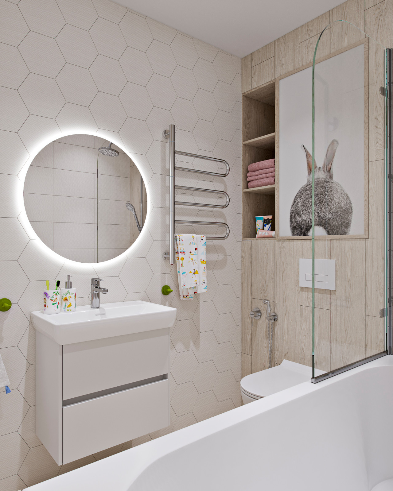 Проект квартиры с детским санузлом