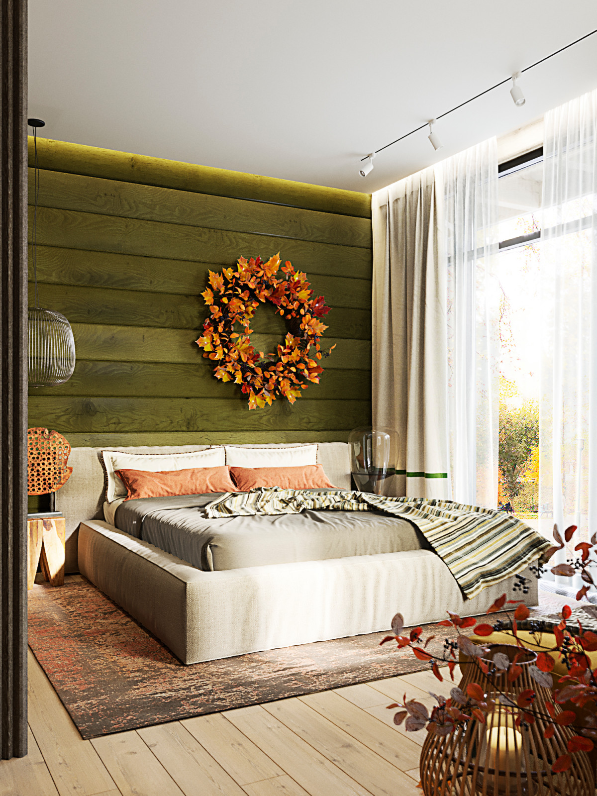 Яркий интерьер дачи на Дубровке