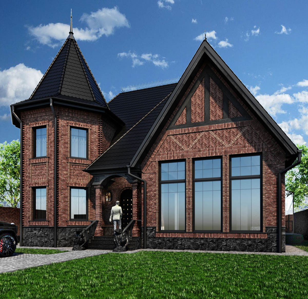Частный дом в готическом стиле