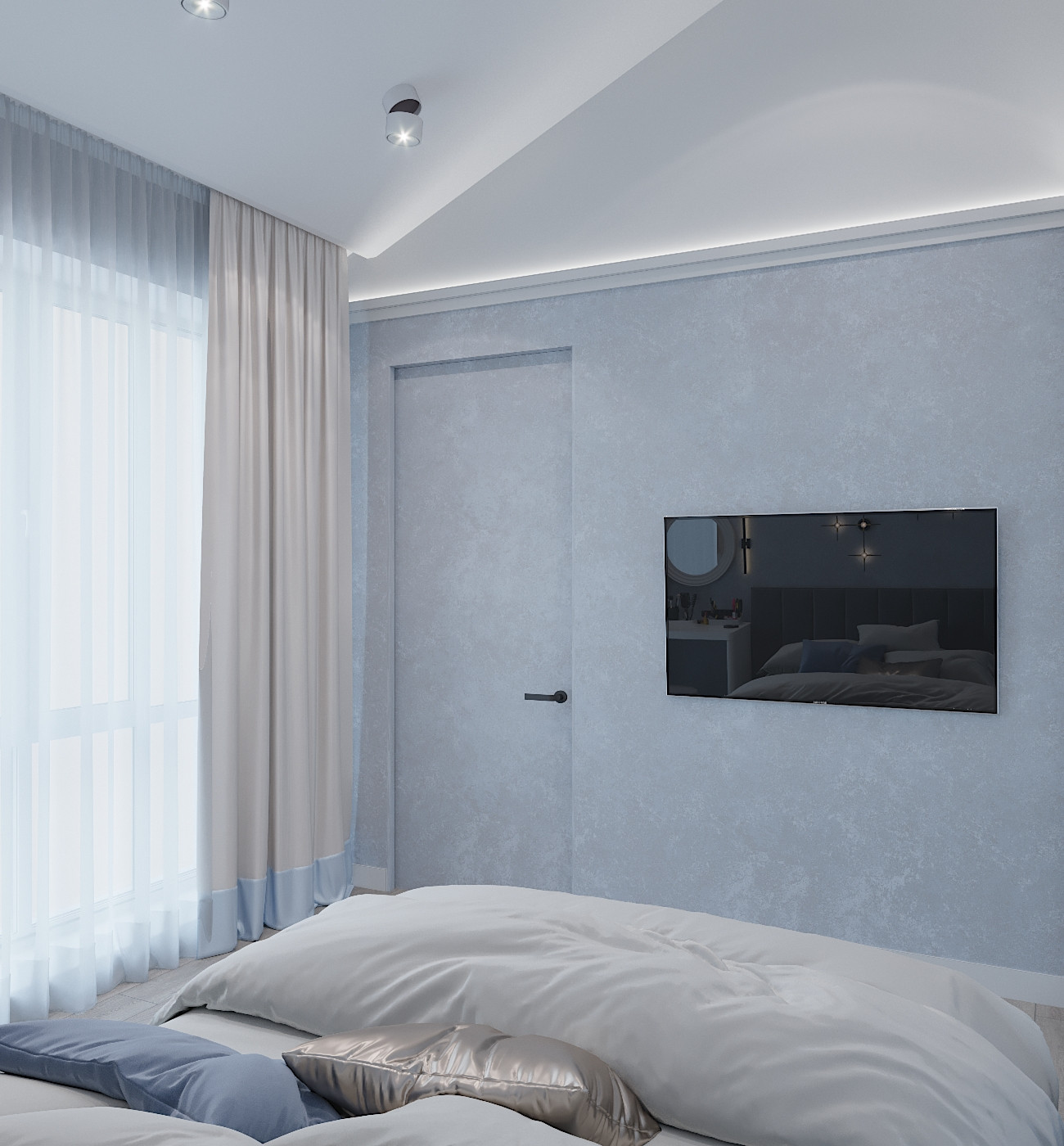 Квартира с  балками