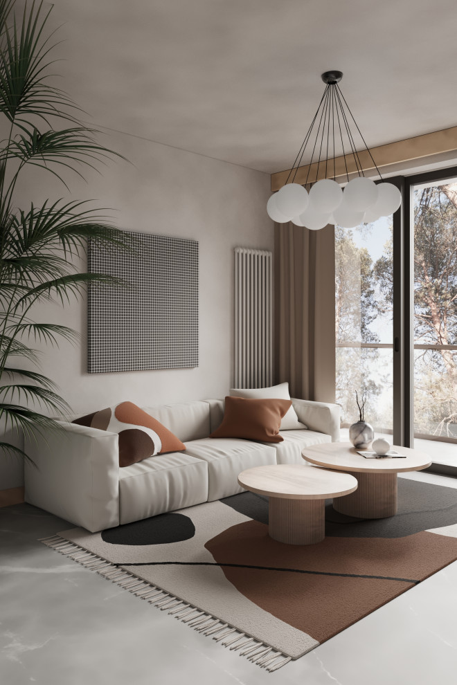 Обложка проекта: Комната в бежевых тонах