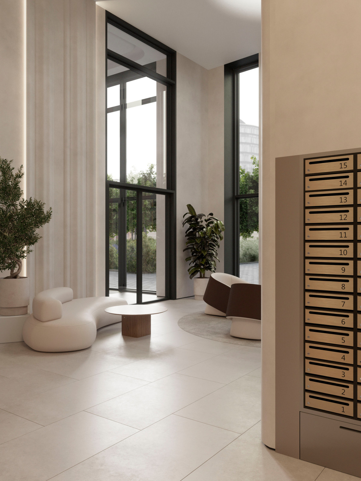 Общественные зоны жилого комплекса "Павелецкая сити"