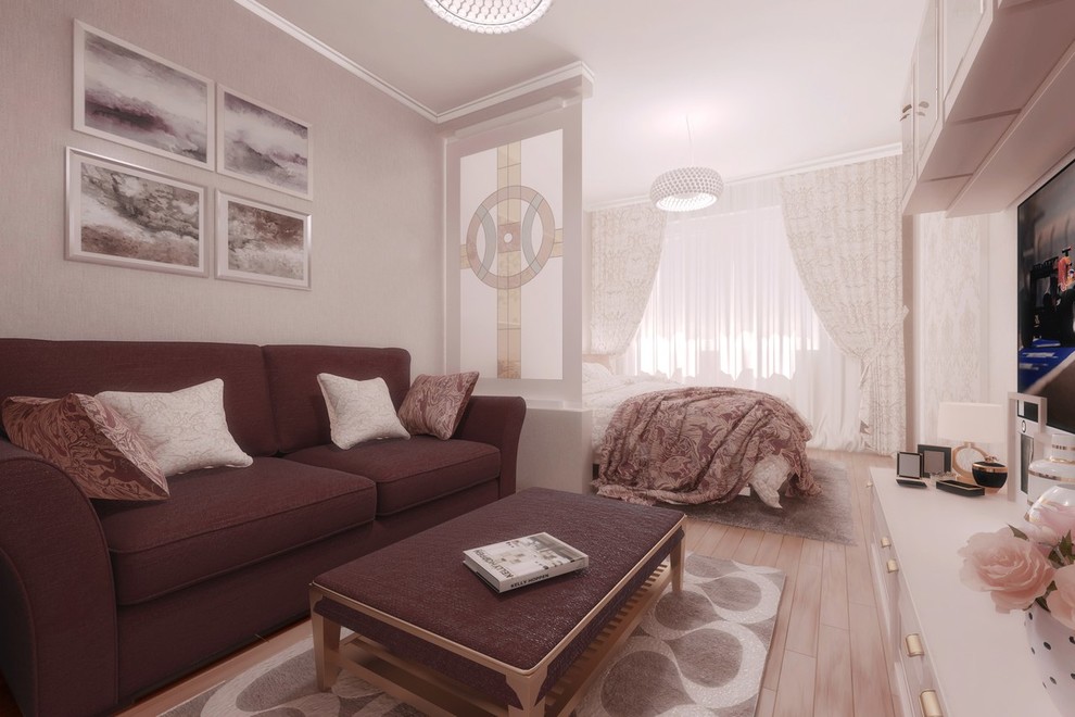 Обложка проекта: Бежевая романтика на 40 квадратных метрах.