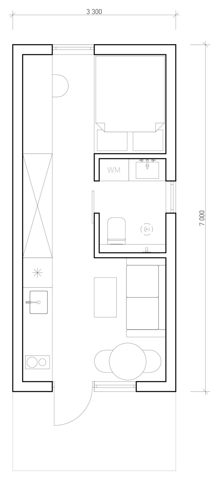 Транспортируемый микро дом XS18
