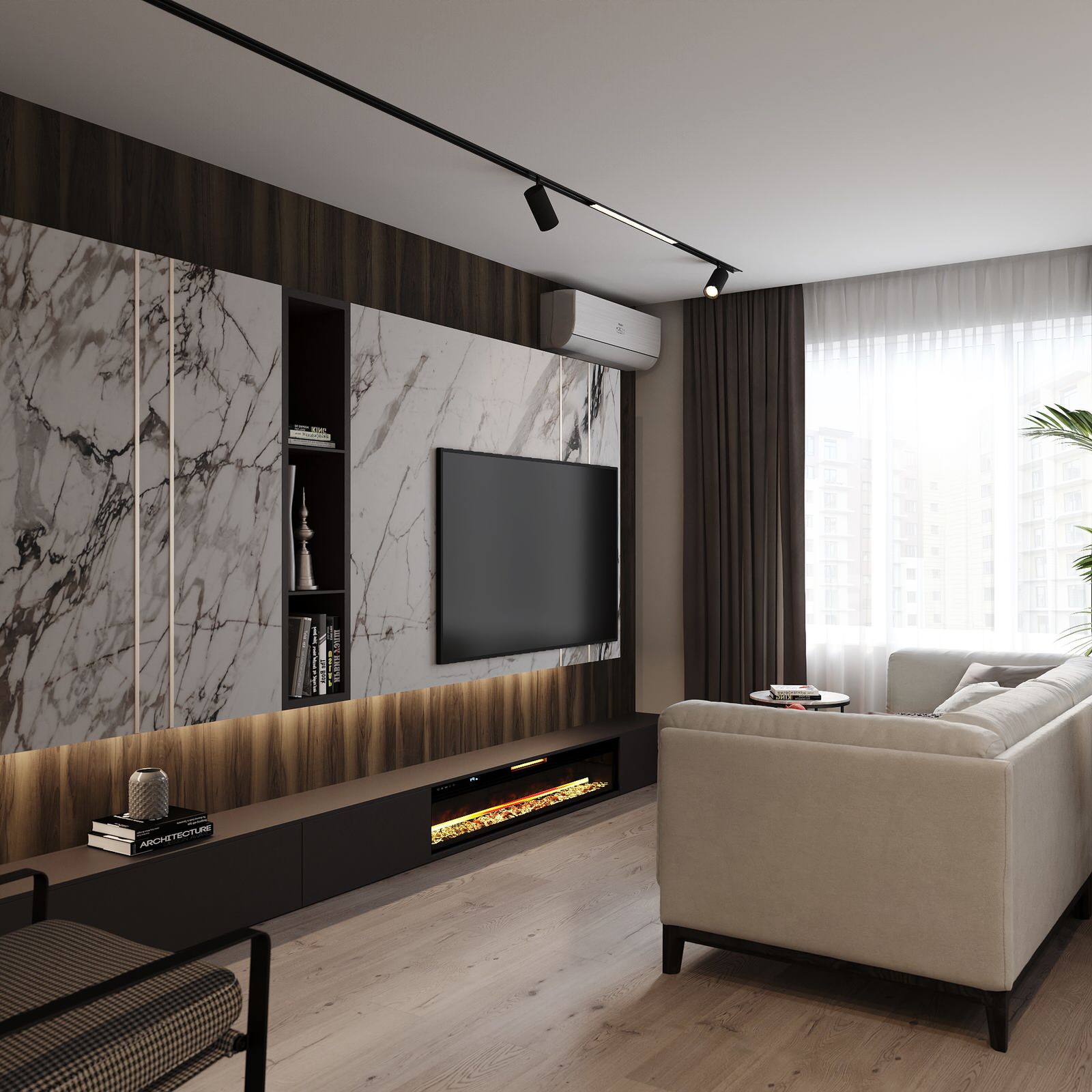 Двухкомнатная квартира 70 м2