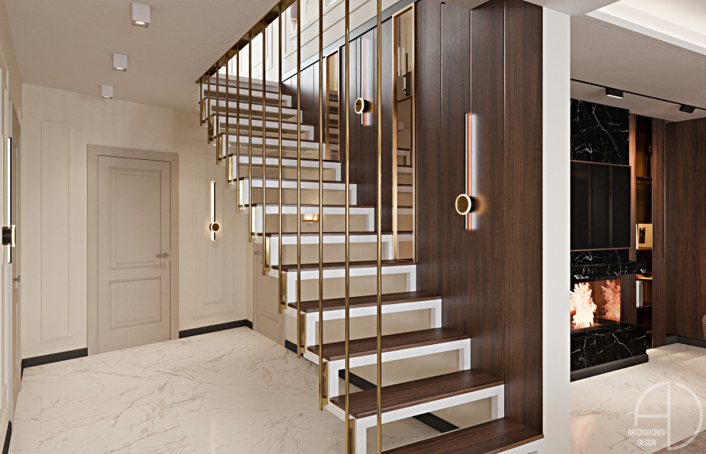 Дизайн интерьера загородного дома. Поселок Зеркальный 250 м2