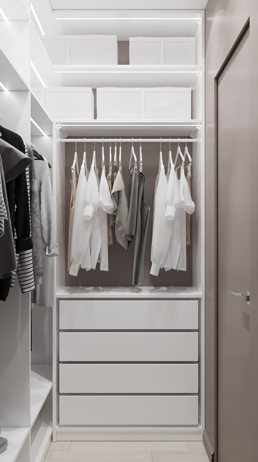 Яркая классика в трехкомнатной квартире