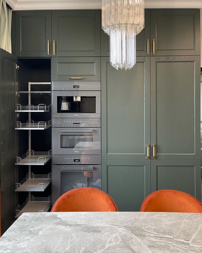 Кухня в цвете “Еловый лес”