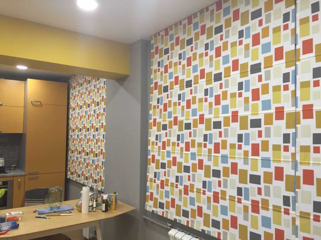 Римские шторы в интерьере