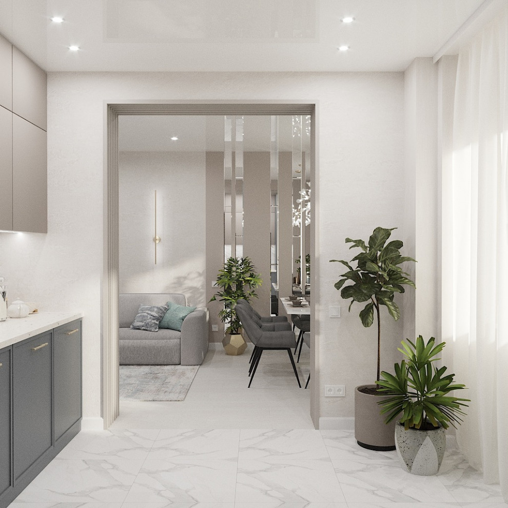 Дизайн кухни-гостиной