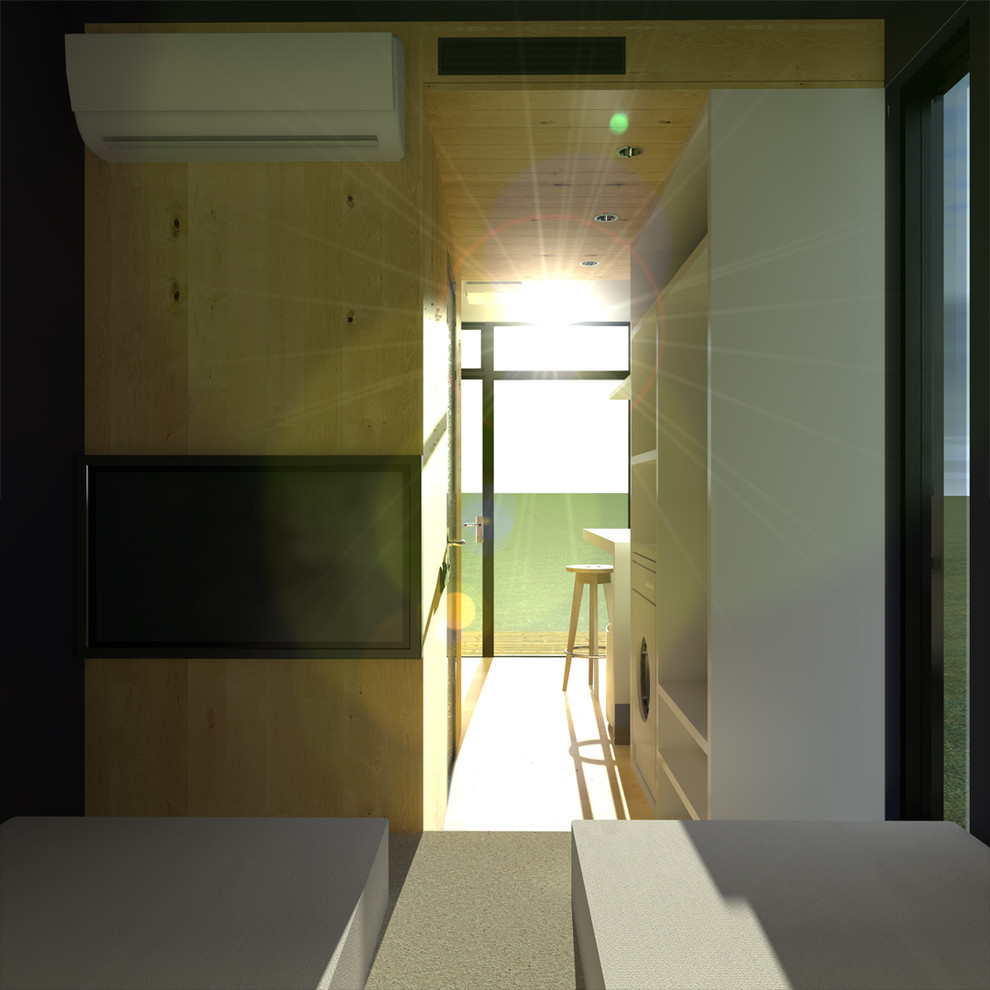 Два гостиничных номера в одном 45-ft морском грузовом контейнере