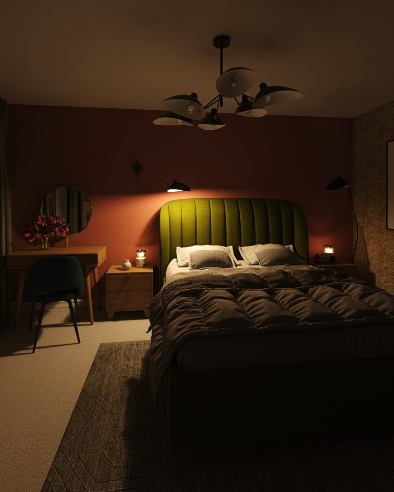 Bedroom for a web-designer in a detached house