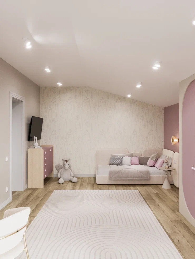 Спальня для девочки 20 кв.м.