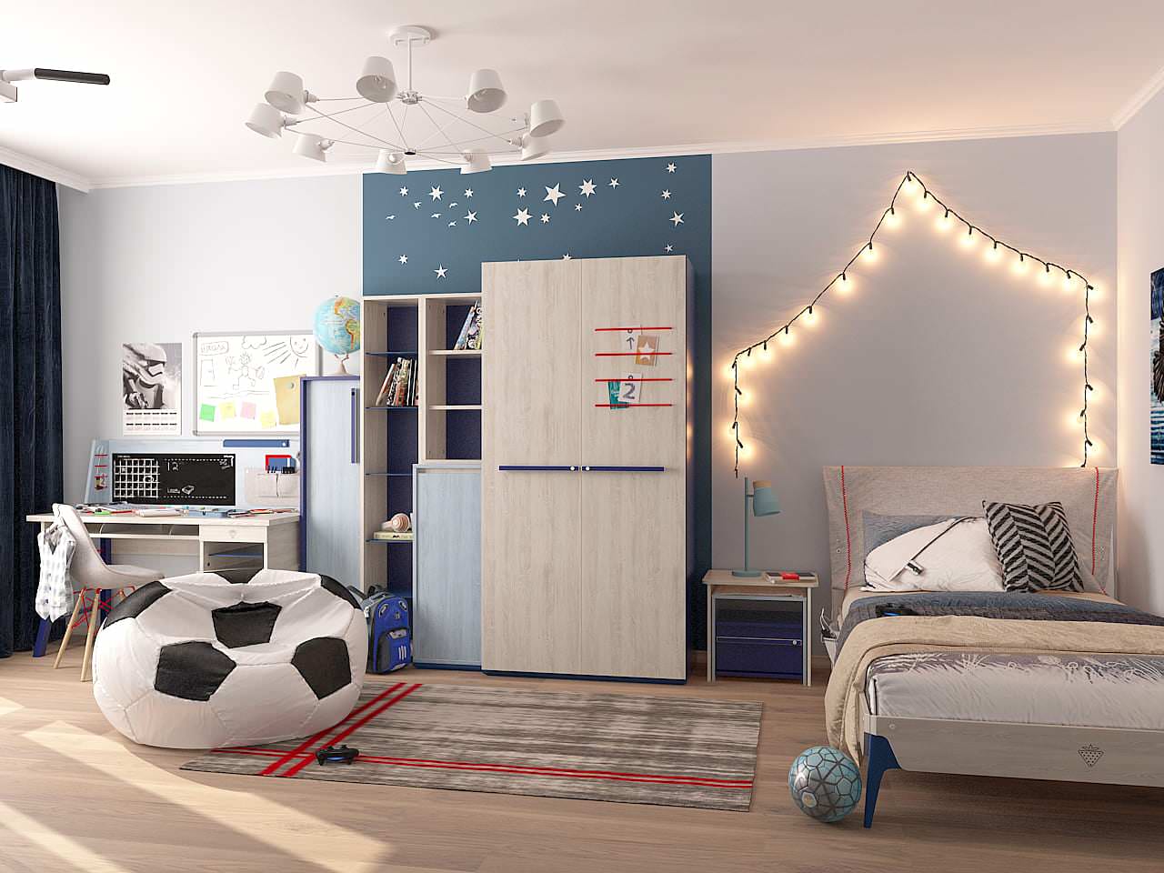 Двухкомнатная. Стены+мебель. Москва