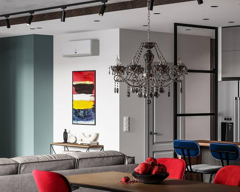 Проект кухни - гостиной 32м2