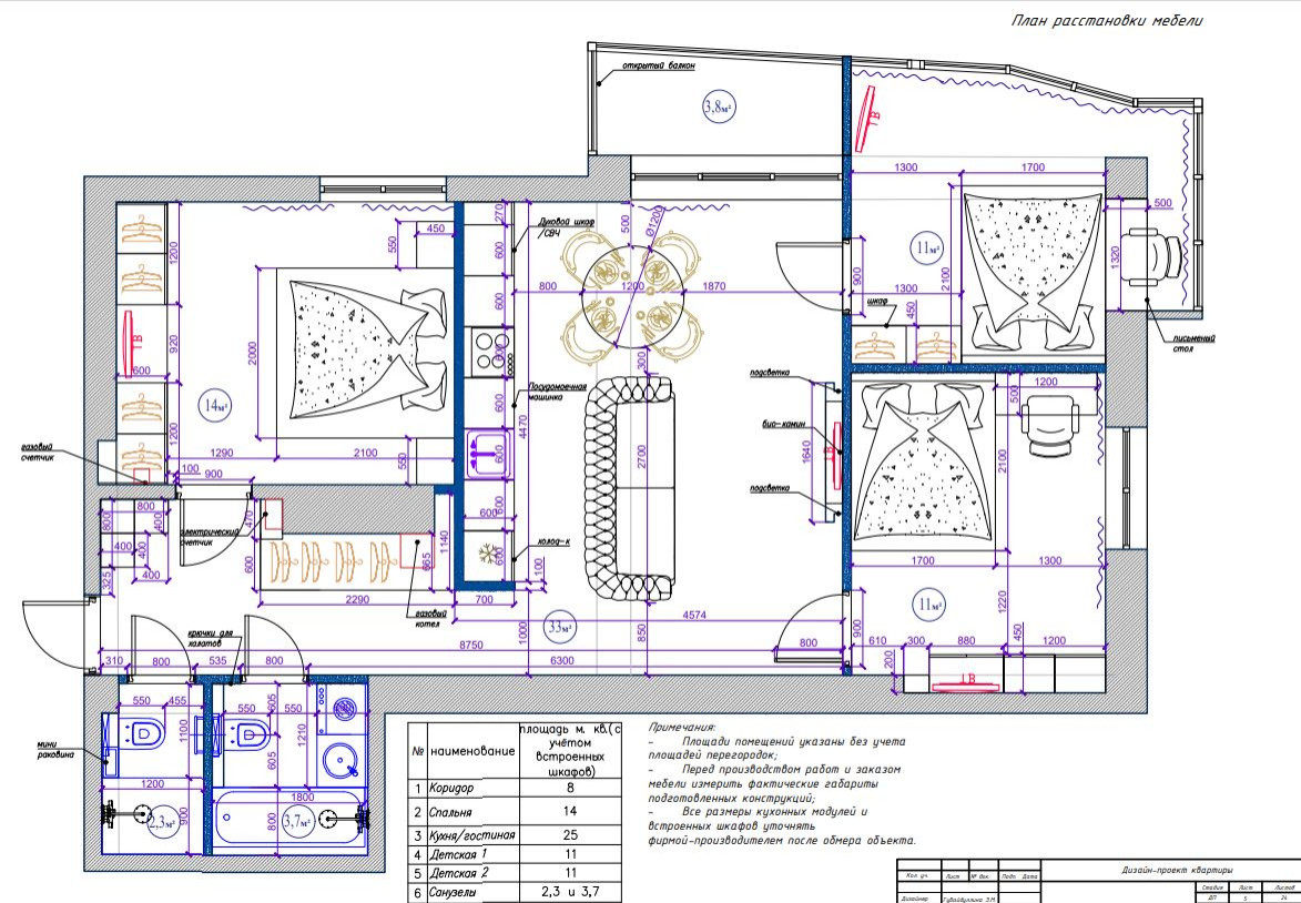 Квартира 80 кв. м Бытха
