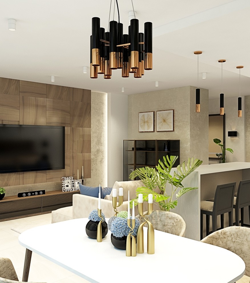 Дизайн - проект 3к. кв 96 м2 для молодой семьи в ЖК "Никольский"