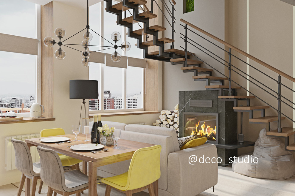 Дизайн двухуровневой квартиры Гринвиль