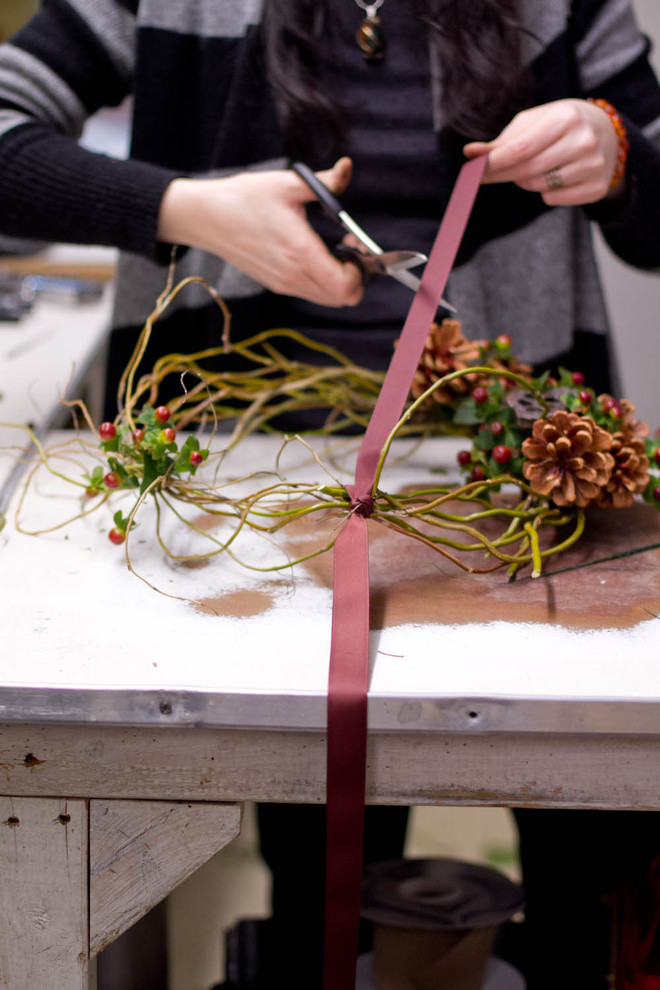 DIY: Как сделать рождественский венок на дверь своими руками