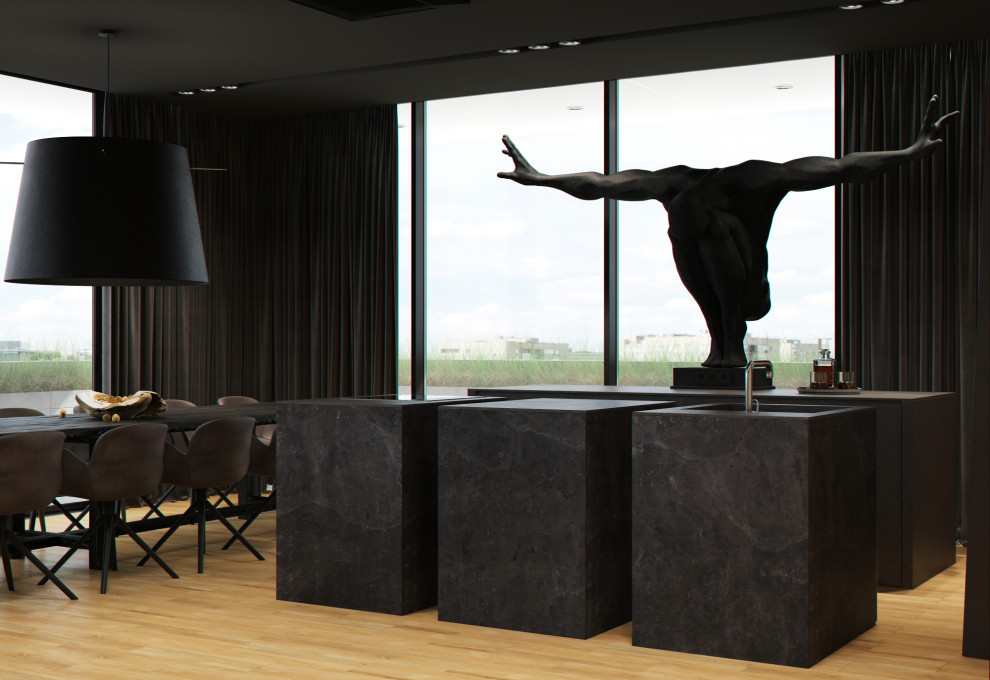 Лаунж зона на крыше офиса