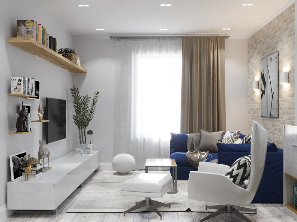 Дизайн квартиры для молодой семьи. Гостиная