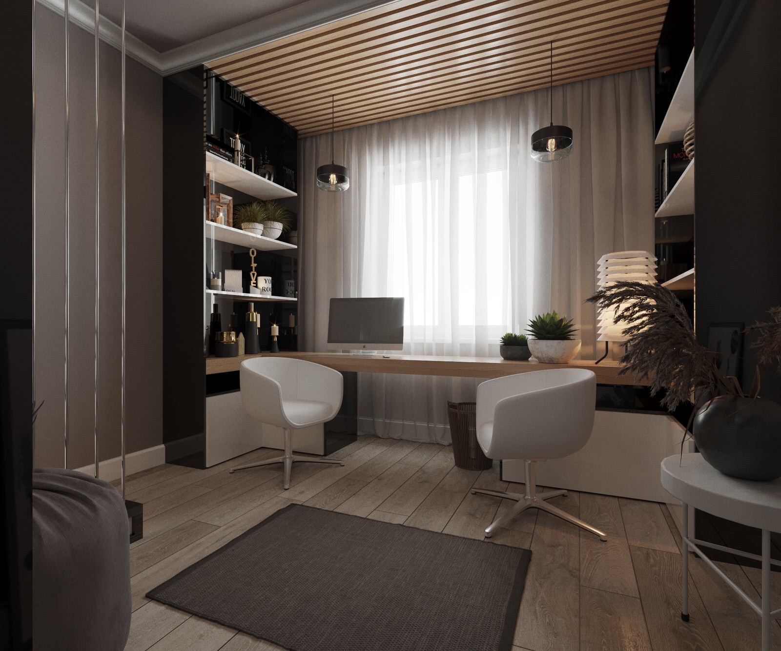 House_004_визуализация интерьера мансарды в частном доме