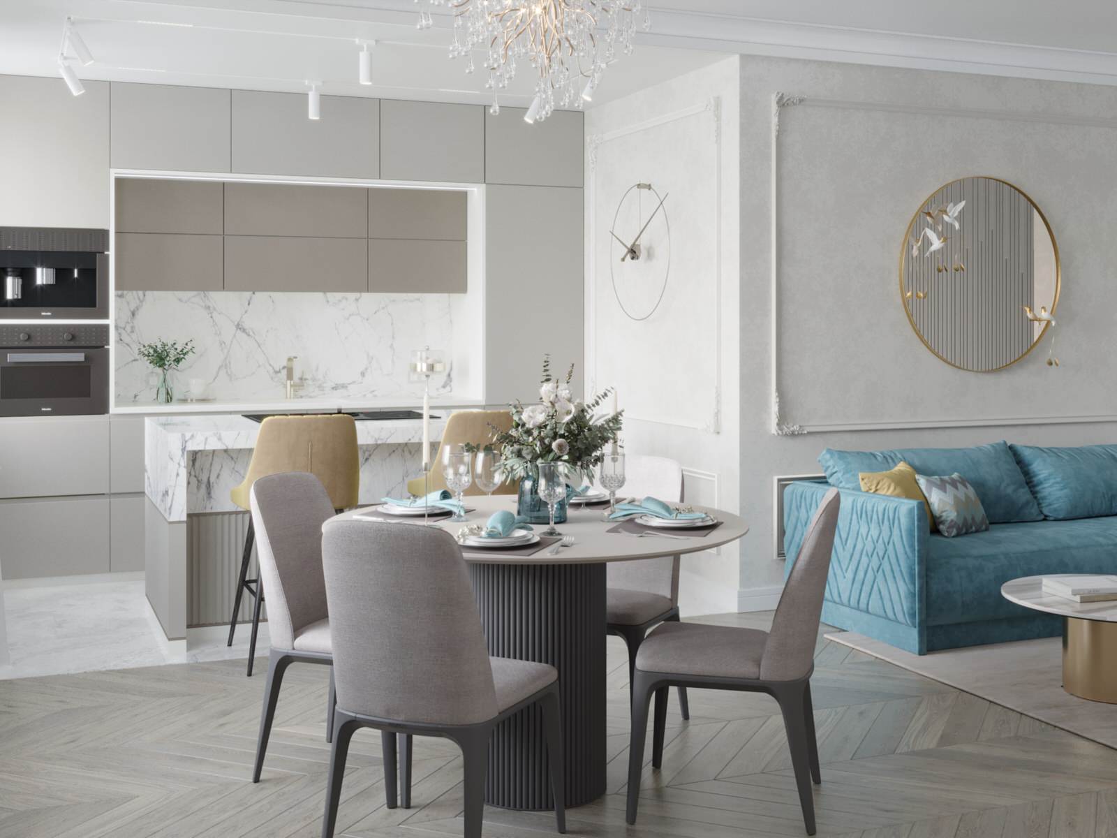 Кухня гостиная