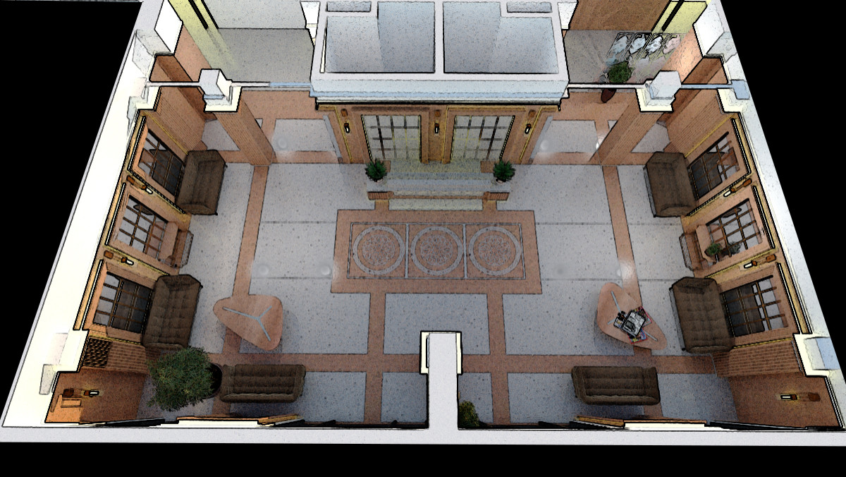 Обложка проекта: входной холл жилого дома премиум класса(проектное предложение)