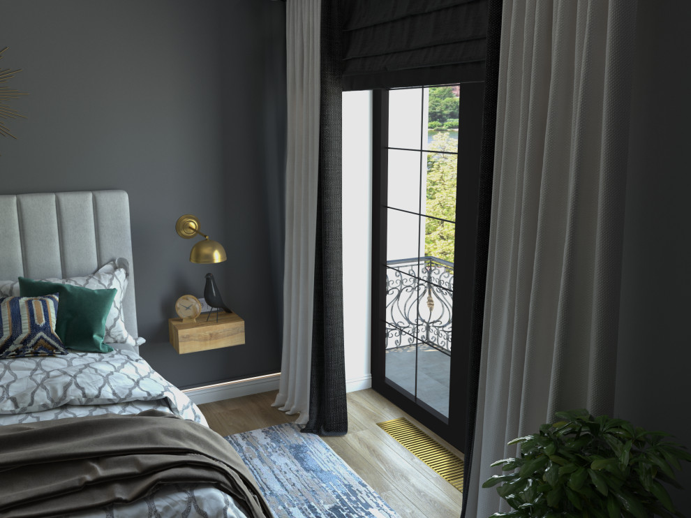 Обложка проекта: Визуализация современной спальни