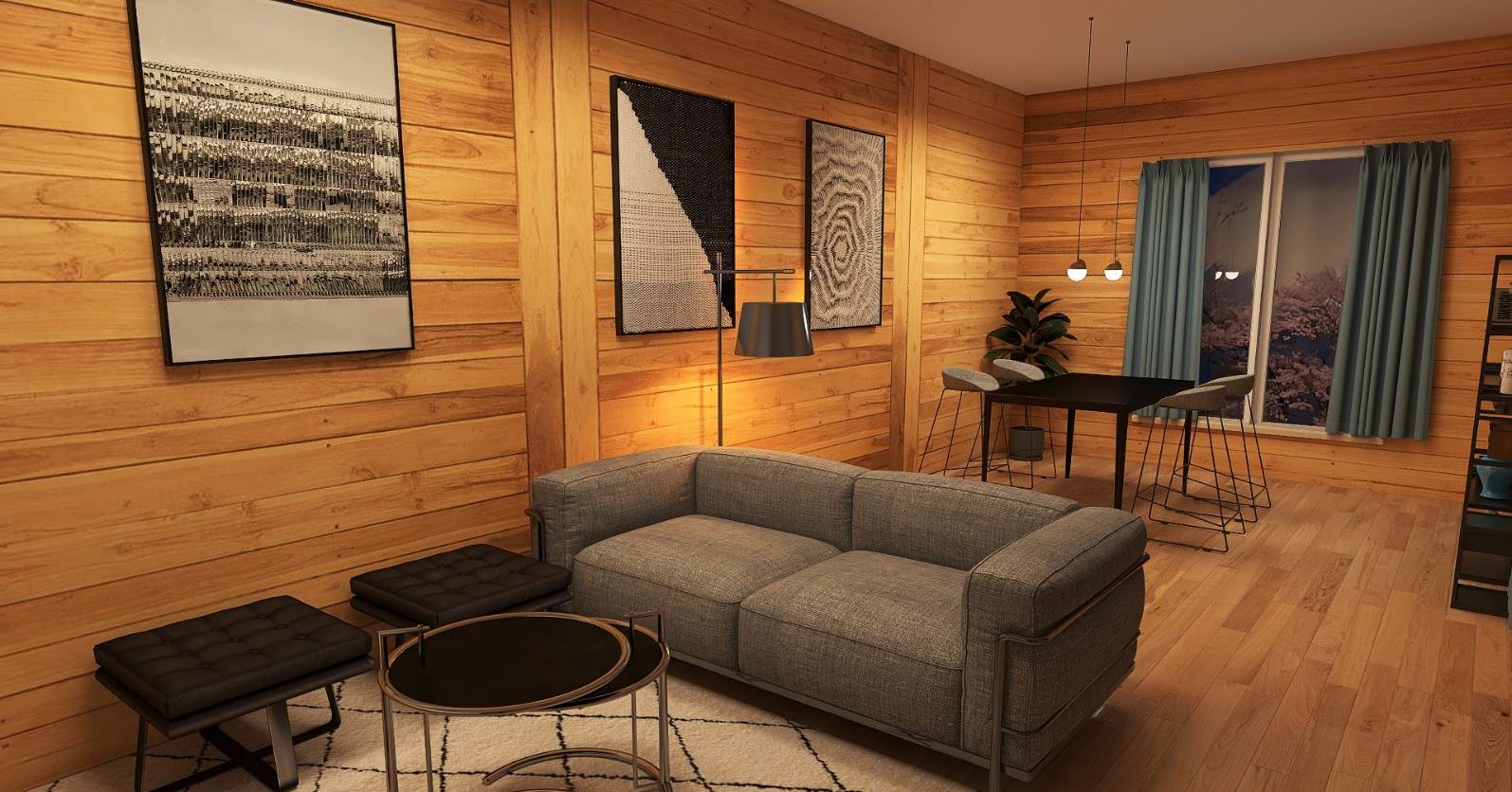 Расстановка мебели в летней кухне