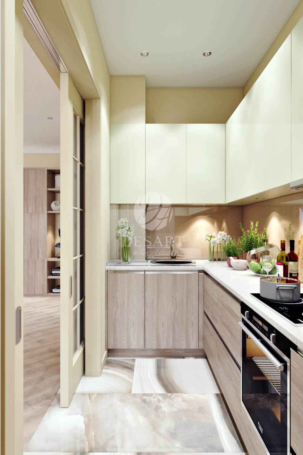 . БАУМАНСКАЯ. КУХНЯ-ГОСТИНАЯ-СТОЛОВАЯ