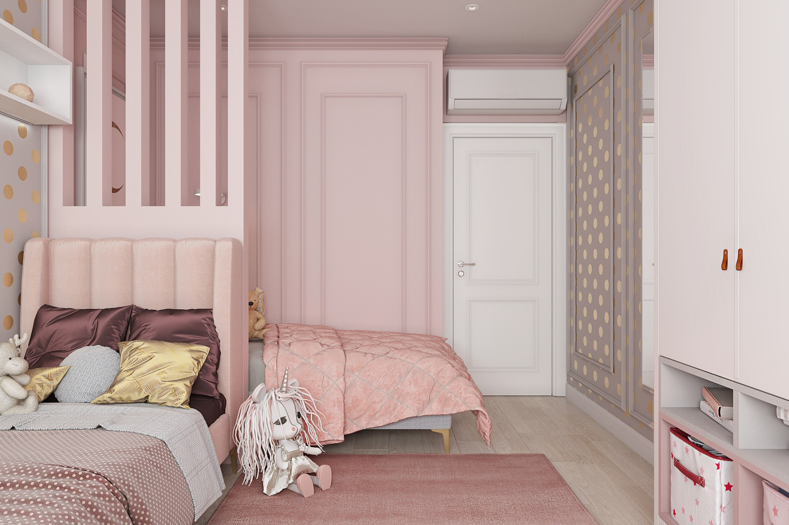 Яркая классика в трехкомнатной квартире