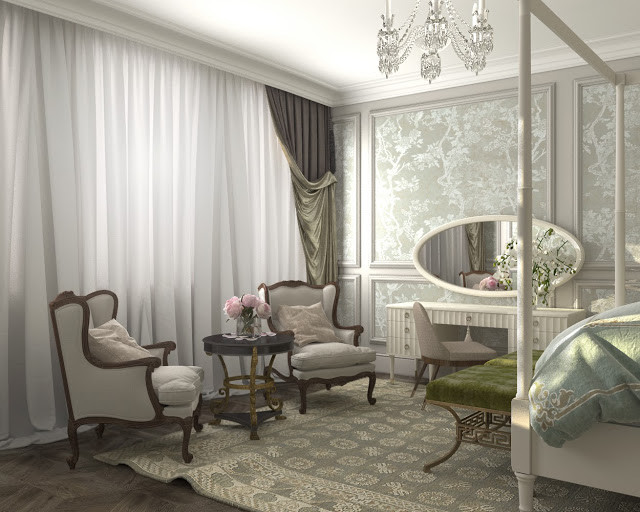 Interior design of Lux apartments of the Bariatinsky Palace