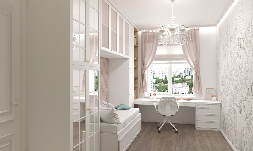 Обложка проекта: Комната девочки в классическом стиле