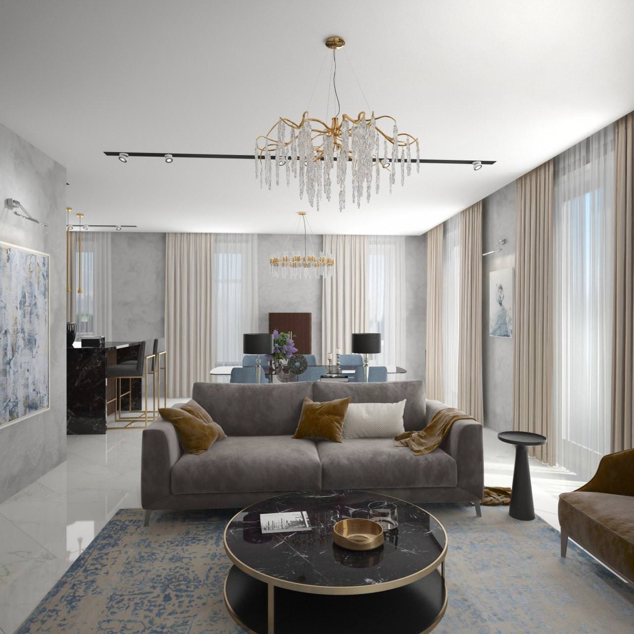 Обложка проекта: Современная квартира в Санкт-Петербурге