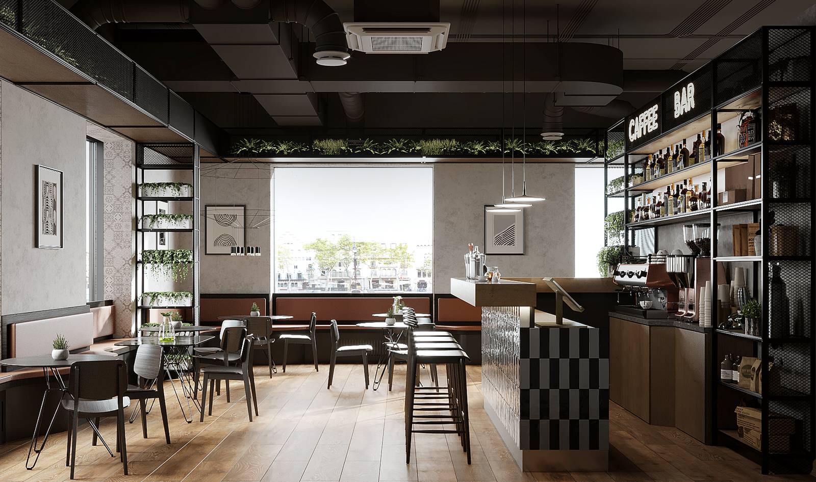 Дизайн-проект пиццерии в Москве