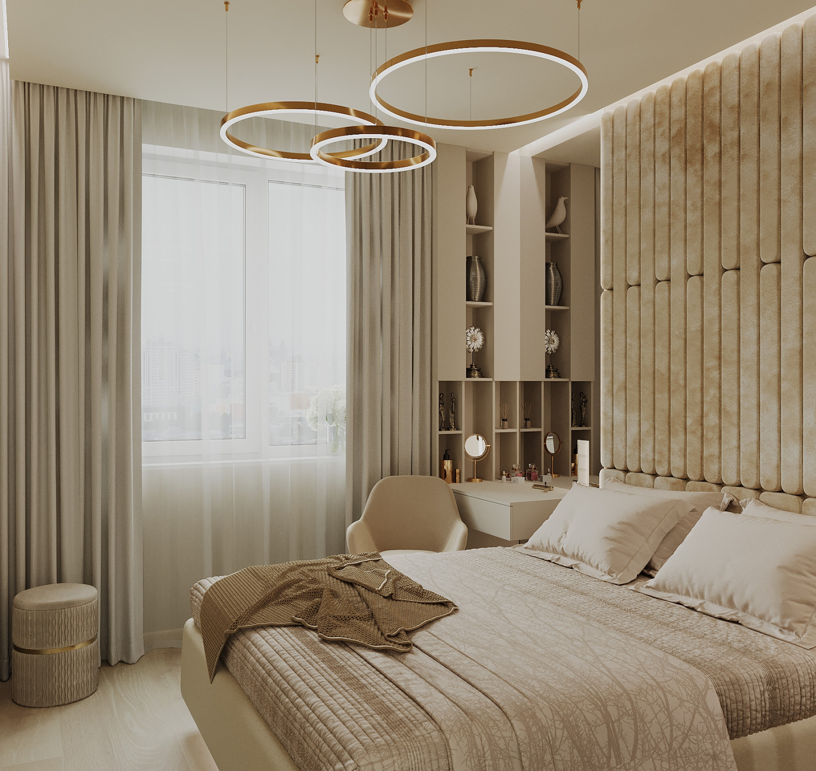 Интерьер 4-ёх комнатной квартиры_ "VANILLA LATTE"