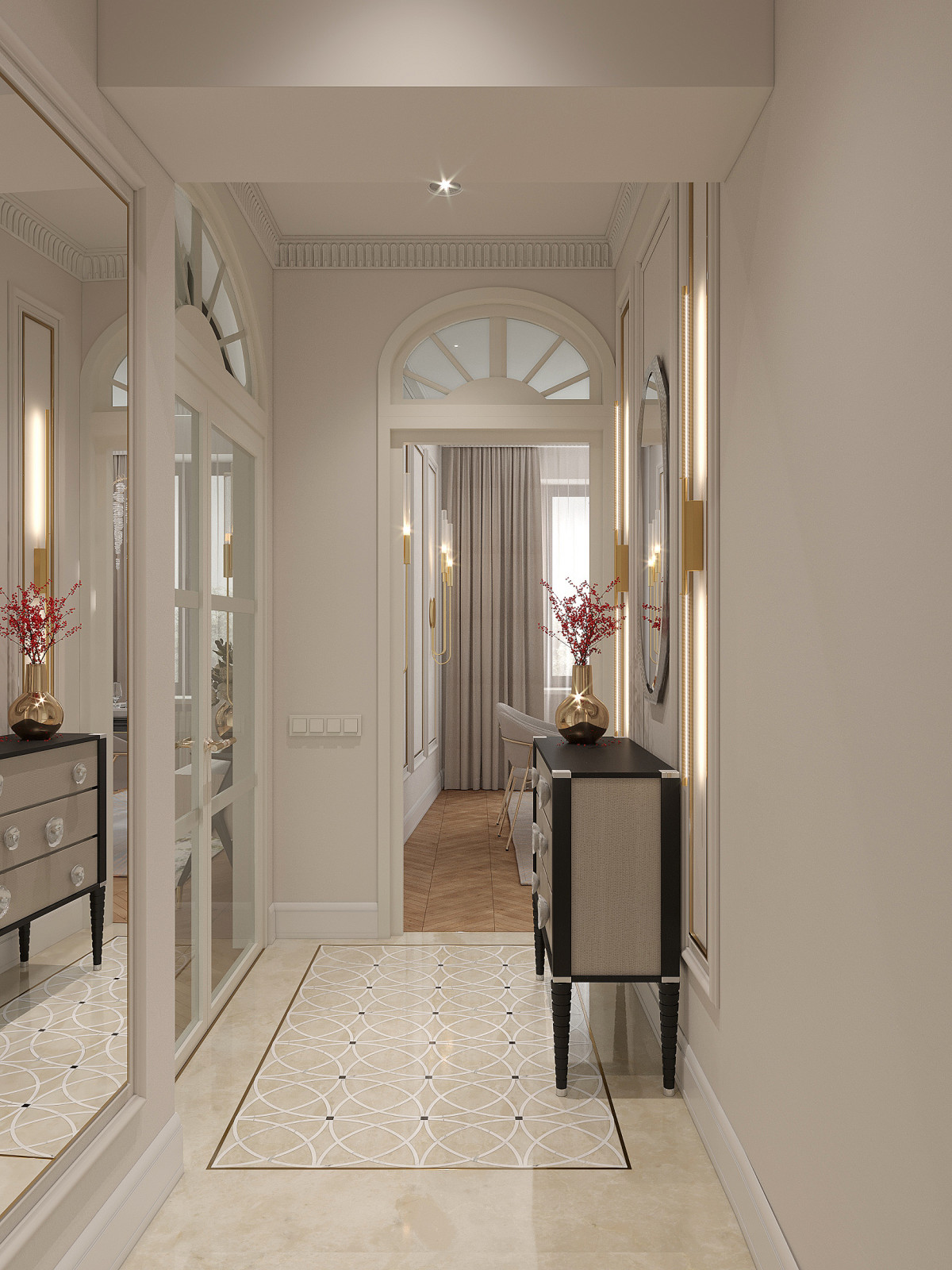 Проект двухуровневой квартиры на ул.Тверская