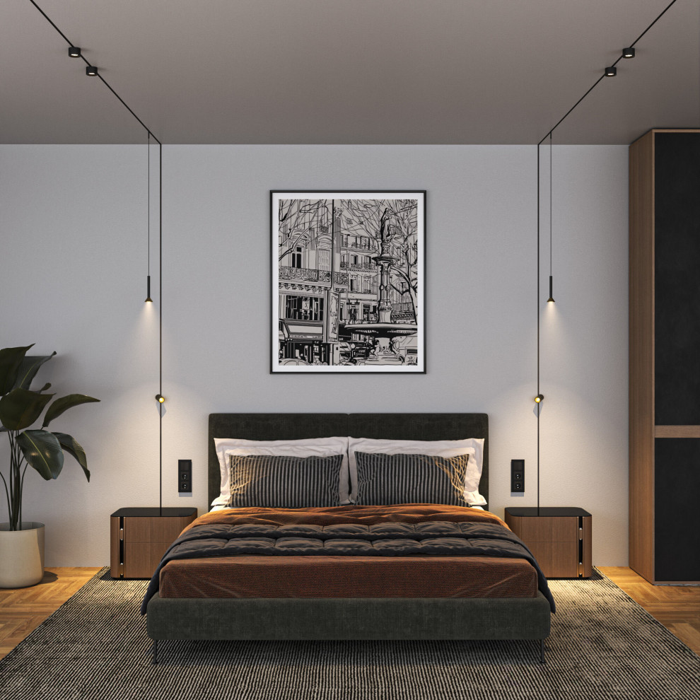 Mini Magnetic Трековый светильник 3W 3000K черный/латунь