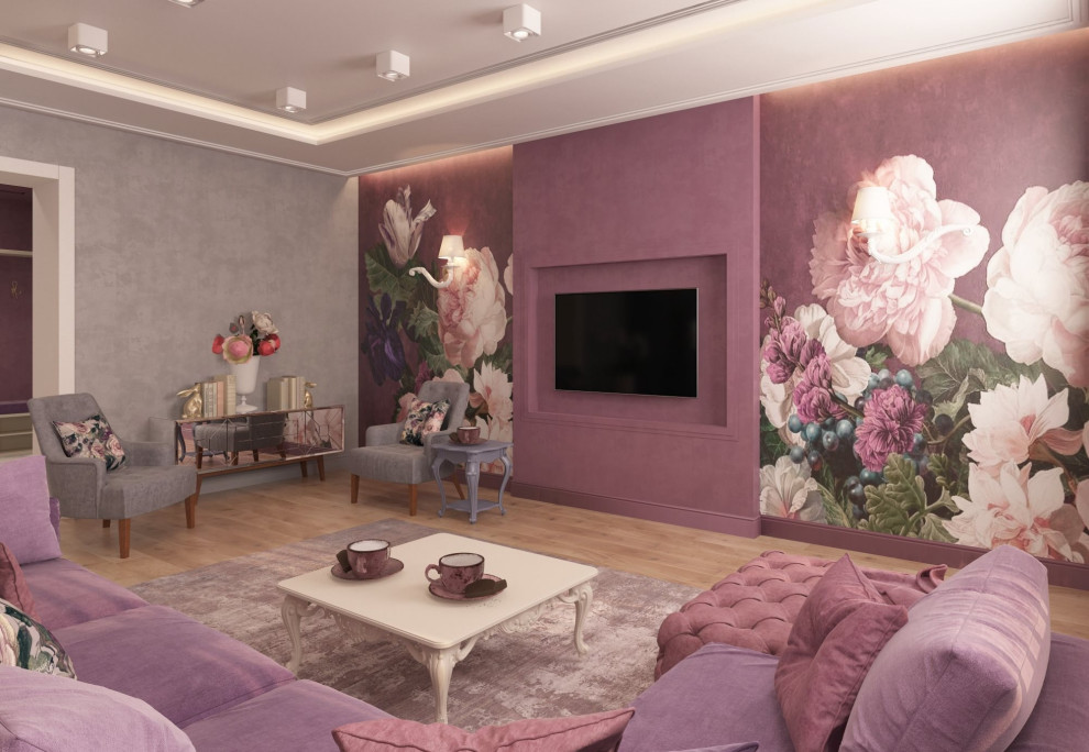 Обложка проекта: Эклектичный интерьер в ЖК Петровский, 100 кв. м. (г. Новосибирск)