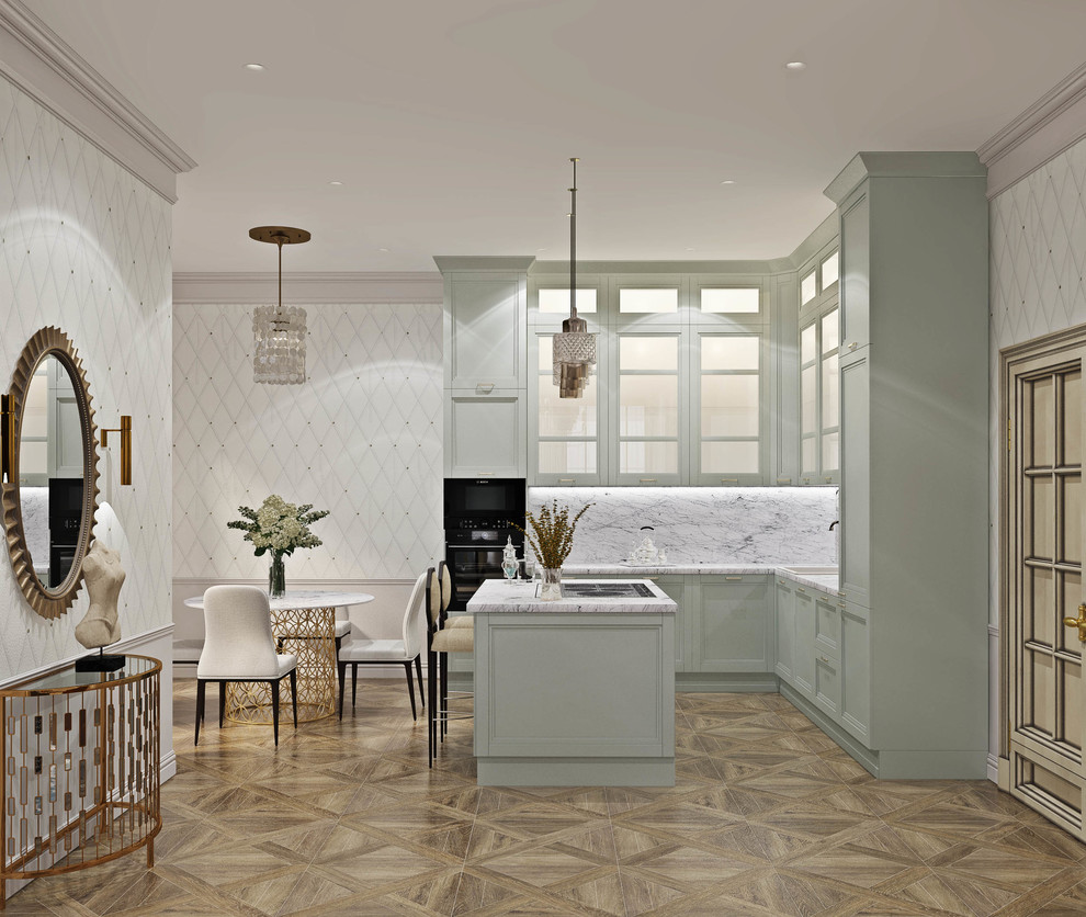 Обложка проекта: Кухня-гостиная в коттедже