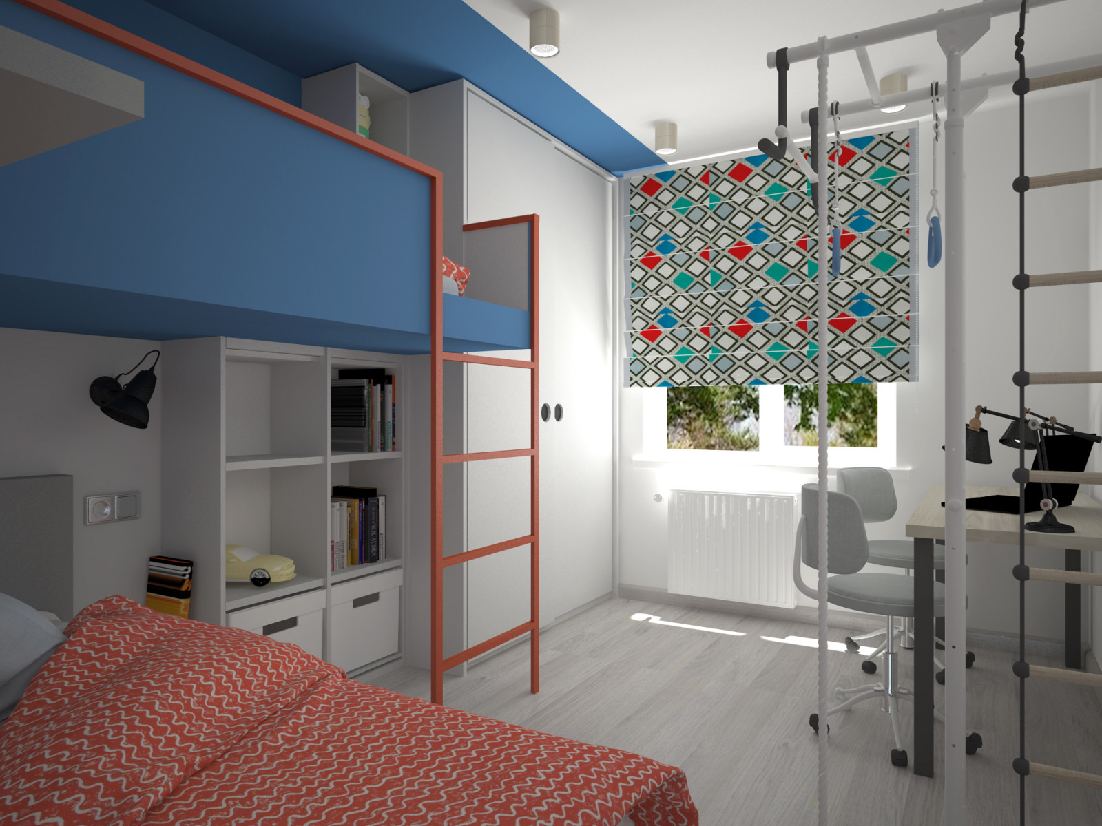 Обложка проекта: Детская комната для 2х мальчиков