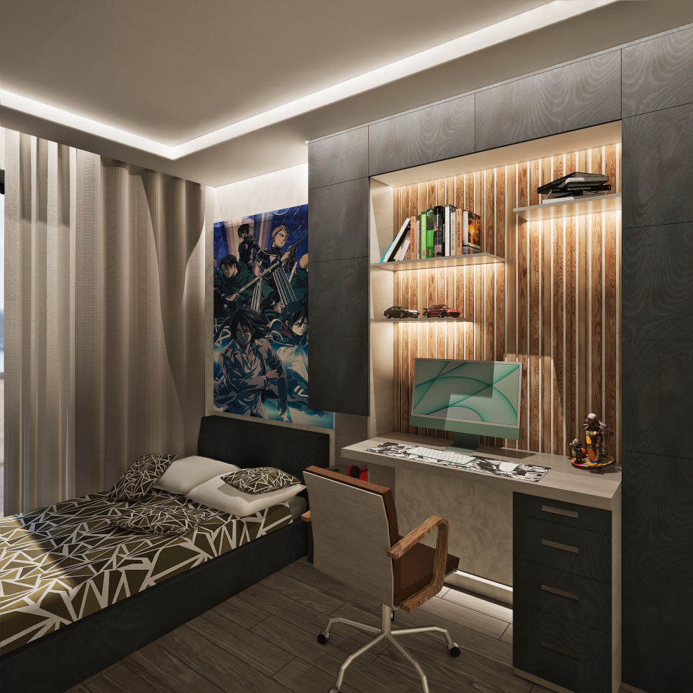 Обложка проекта: Дизайн-проект спальни для подростка