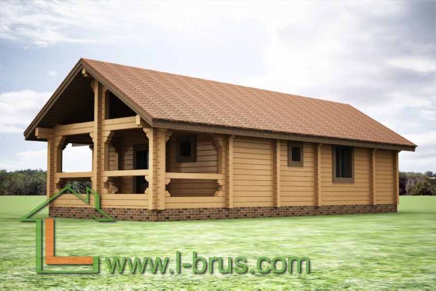 Проекты домов из профилированного бруса
