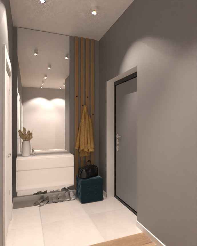 Обложка проекта: Дизайн проект кв-ры 80кв.м.