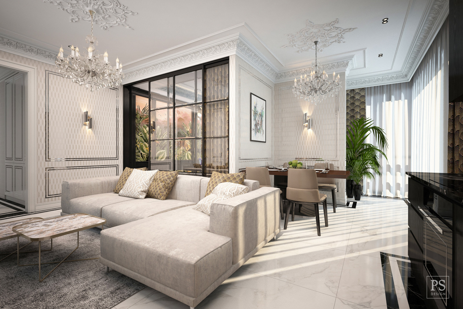 Интерьер квартиры в ЖК Бристоль