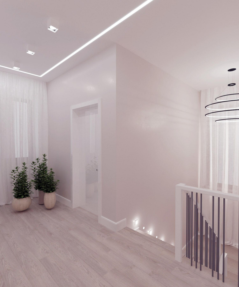 Дом 140кв.м. для взрослой пары в современном стиле с элеменами хай-тек