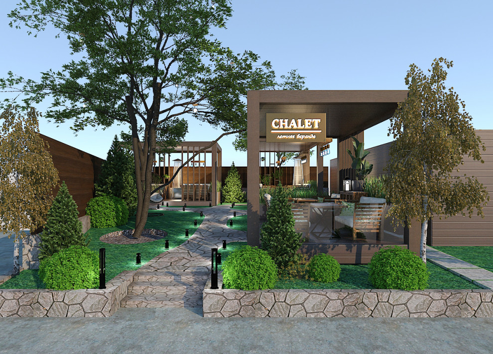 Летнее кафе "CHALLET", в р-не ул. Вилкова.